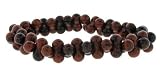 Peanut Style Crystal Bracelet - Mahogany Obsidian