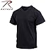 Rothco Moisture Wicking T-Shirt - Base Layer Performance Shirt for PT and Uniform Use (US, Alpha, Medium, Regular, Regular, Black)