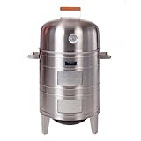 Meco 5025 Stainless Steel Charcoal Combo Water Smoker