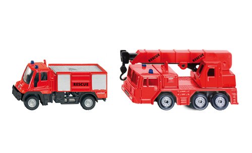 Siku 1661 - Feuerwehr Set (farblich sortiert) Preisvergleich
