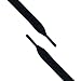 SlackLace - Flat Elastic Shoe Laces - No Lock, No Re-Tie, Black, Large