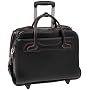 McKleinUSA Willowbrook 94985 W Series Italian Leather Detachable -Wheeled Ladies Briefcase (Black)