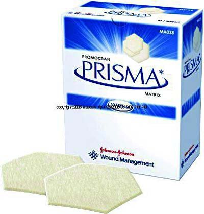 Box of 10 PROMOGRAN PRISMA Matrix 191 sq inches JOHNSON and JOHNSON MA123