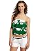 Roxy Juniors Cool Down Shirt, Green Print, Large