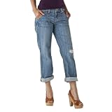 Mossimo Supply Co. Juniors Patch Pocket Boyfriend Jean - Medium Destructed