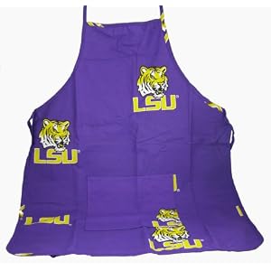 LSU Apron 26X35 with 9 pocket - LSU Fighting Tigers by 