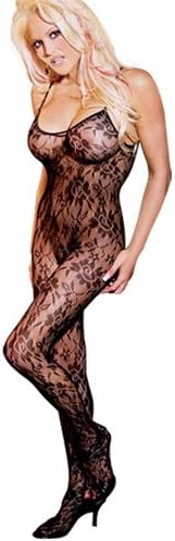 Rose Lace Open Crotch Bodystocking