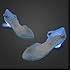 Disney Store Deluxe Frozen Elsa Light Up Shoes Size 9 - 10