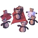 Almas Designs 5 Little Monkeys Jumping on the Bed Soft Toy Set
