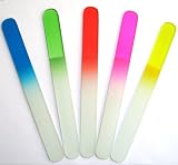 5pc Cyrstal Glass Nail Files Set 8 - Assorted Colors