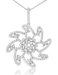 0.98cttw sunny pendant of prong round diamonds in 18K white gold