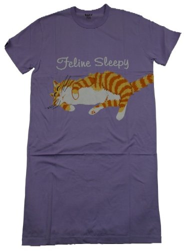 Feline Sleepy Nightshirt Lazy One Apparel Cat