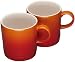 Le Creuset Stoneware Set of 2 Mugs, Volcanic, 350 ml