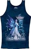 The Mountain Blue Fairy Waterfall Moon Womens Tank Top Shirt