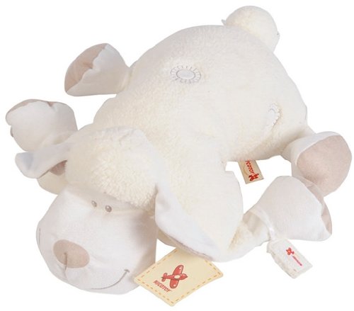 Simba 6305790596 - Nicotoy Baby Schaf-Kissen, 30x30 cm