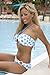 Blue Polka Dot Swimsuit; Circle Ring Bottom: Swimwear Bottom Only