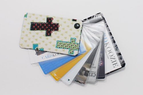 Credit Card Holder Wallet in Christian Fabric Fan Out Business Card Organizer