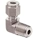 Brennan N2501-SS Series, Stainless Steel Double Ferrule Tube Fitting, 90 Degree Elbow, Tube OD x NPT Male