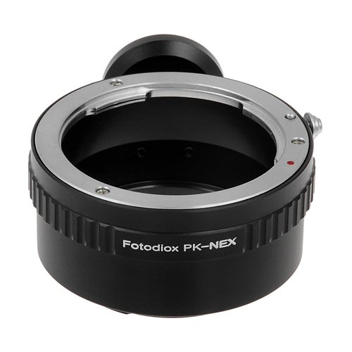Fotodiox Lens Mount Adapter, Pentax K/PK Lens to Sony Alpha Nex E-mount Camera Adapter, fit Sony NEX 3, Nex 5, NEX-VG10