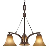 Golden Lighting 7158-ND3 RBZ Accurian RBZ Three Light Nook, Rubbed Bronze Finish