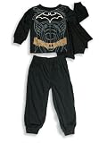 Batman - Boys 2-Piece Pajama Set, Black