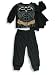 Batman - Boys 2-Piece Pajama Set, Black