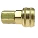 Coilhose Pneumatics 580A 3/8-Inch Body Size, Coilflow Automatic Industrial Interchange Coupler, 3/8-Inch NPT, Female