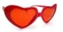 Adorable Sweet Heart Sunglasses Red with Red lenses