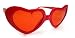 Adorable Sweet Heart Sunglasses Red with Red lenses