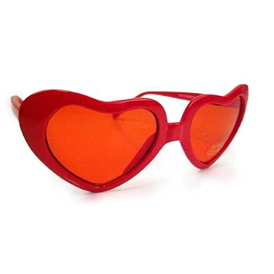 Heart shaped sun glasses