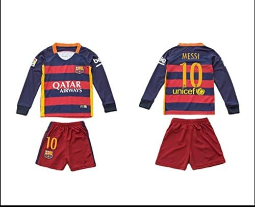 Fc Barcelona Messi #10 Kids Long Sleeve Jersey (12-13years)