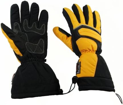 Glove Guys Ski Gloves (Yellow/Black, XX-Large)