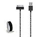 Go Beyond (TM) 6 Feet 30 Pin Nylon Braided Premium USB Charging Data Sync Cable for Apple iPod, iPhone, and iPad