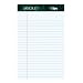 TOPS Docket Pads, Jr. Legal Rule, 5 x 8 Inches, White, 50 Sheets/Pad, 12 Pads/Pack (63360)