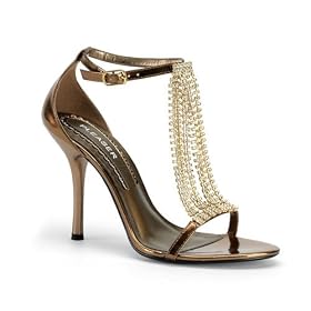 ENCHANT-46, Sexy Prom or Formal Party 4'' Ankle Strap Sandal With Rhinestones by Pleaser USA Shoes