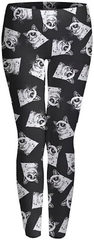 Grumpy Cat Pattern Juniors Leggings