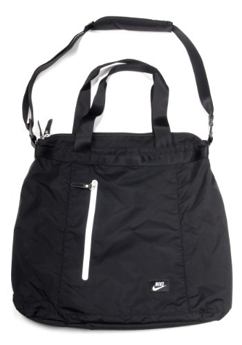 NIKE Damen Sporttasche Track Tote LW, black/black/(white), 45 x 41 x 12 cm, BA4335