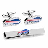 Buffalo Bills Cufflinks and Tie Bar Gift Set