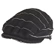COTTON FRINGED STRIPE IVY DRIVER CAP HAT BLACK
