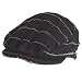 COTTON FRINGED STRIPE IVY DRIVER CAP HAT BLACK