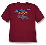 Red Tornado Red Tornado Youth S/S T-shirt in Cardinal by DC Comics