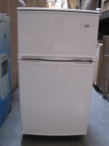 Sunpentown RF-320W 3-1/5-Cubic-Foot Double-Door Refrigerator, White