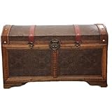 IMAGE OF Victorian Antiqued Retro Steamer Trunk