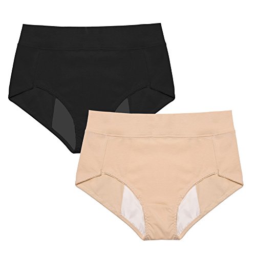 Intimate Portal Women Cotton Leak Proof Protective Brief Multi Pack Up to Plus Size