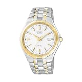 Citizen White Eco-Drive Gold Detailed Steel Case Men’s Dress Watch