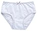 Sportoli™ Girls Ultra Soft 100% Cotton White and Assorted Colors Panties - White (Size 7/8)