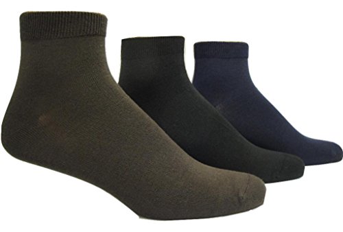 Men's Rayon from Bamboo Low-cut 3PK Sport Socks (8-12 Shoe)