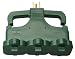 Coleman Cable 9908-05 3 Outlet Outdoor Adapter with Cord Manager