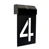 Matterinc Solar LED Number 4 - Black