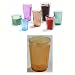 Carlisle 9-1/2 oz Crystalon Stack All Ribbed Texture Break-Resistant SAN Dishwasher Safe Tumbler Color: Amber / Quantity: One Dozen (12)